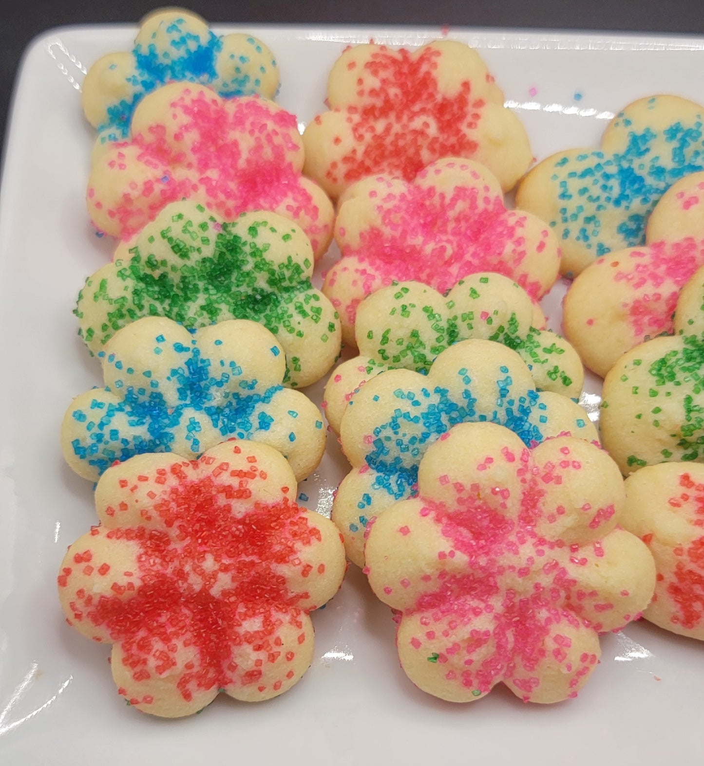 Almond Vanilla Butter Spritz Cookie Press Cookies