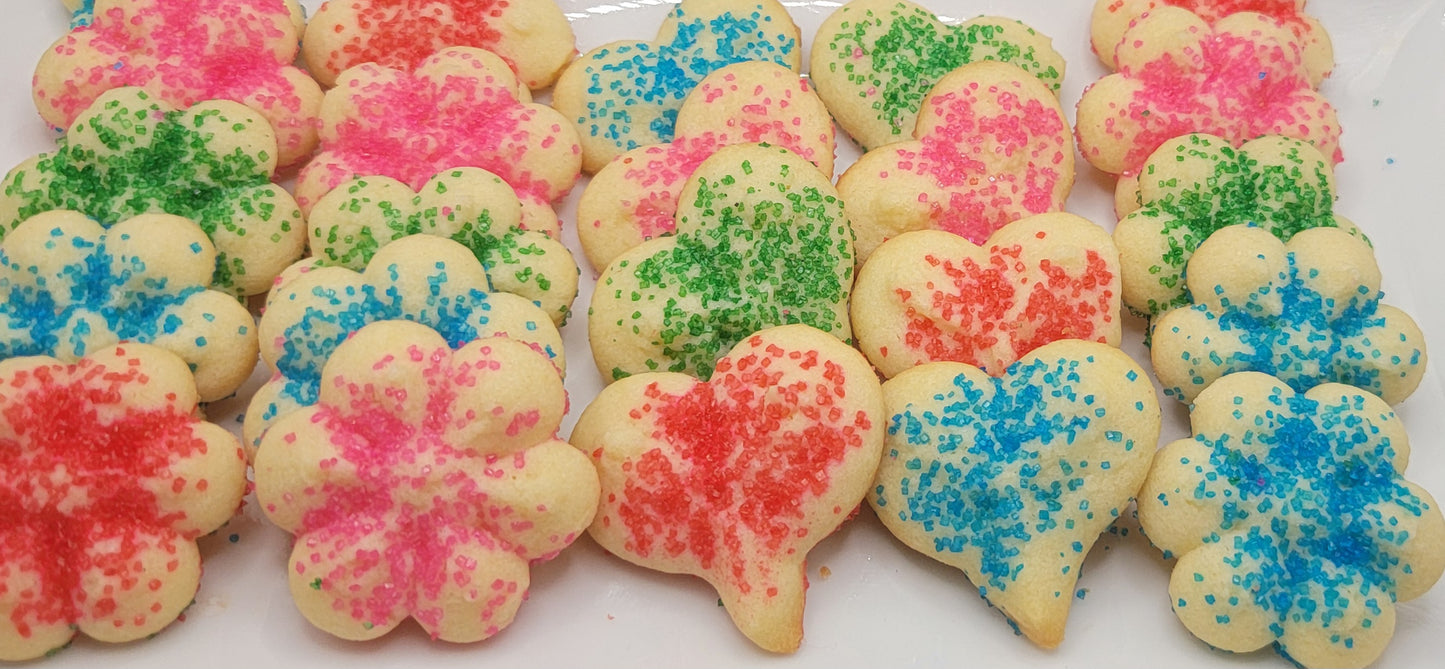 Almond Vanilla Butter Spritz Cookie Press Cookies