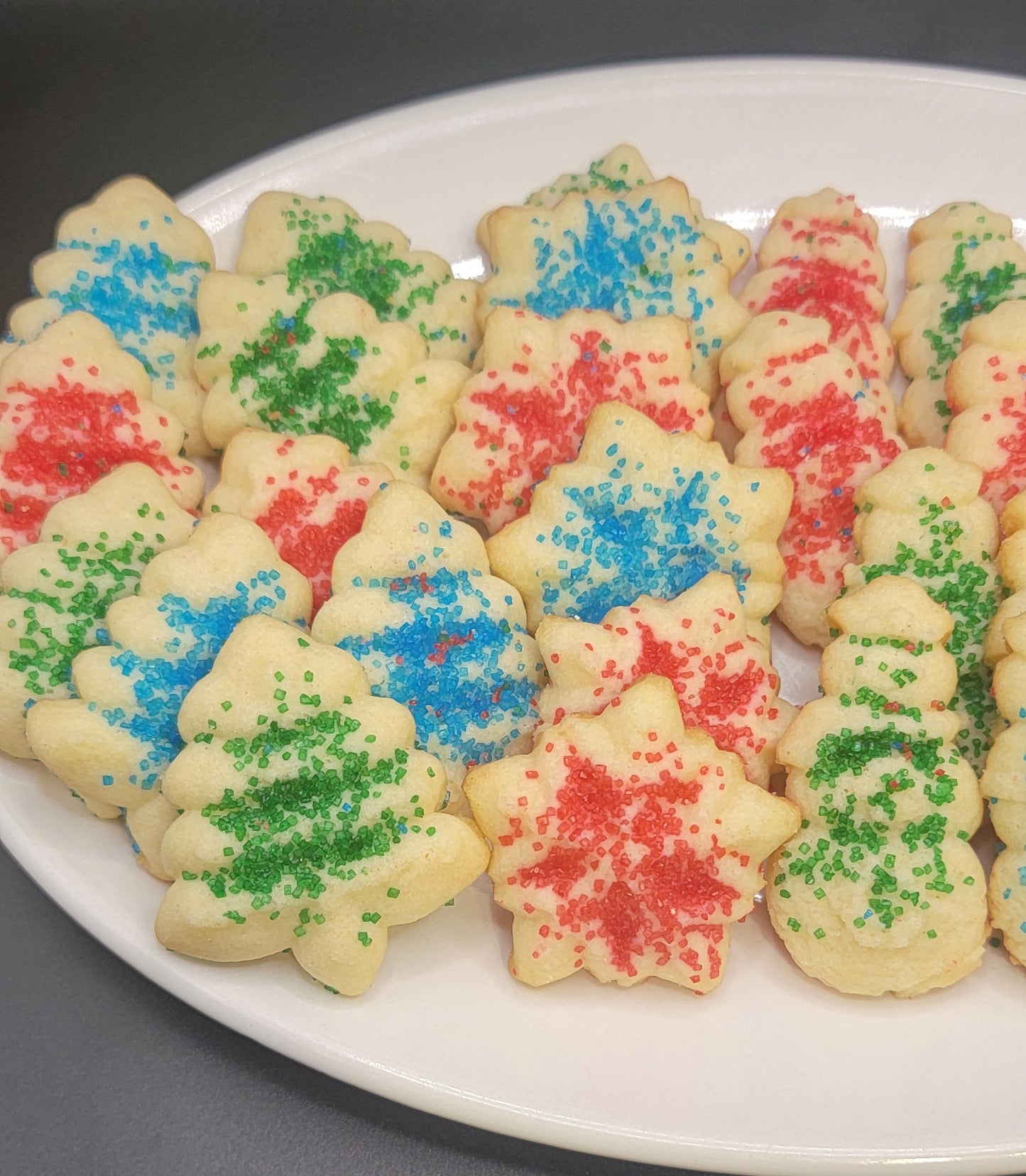 Almond Vanilla Butter Spritz  Cookie Press Cookies