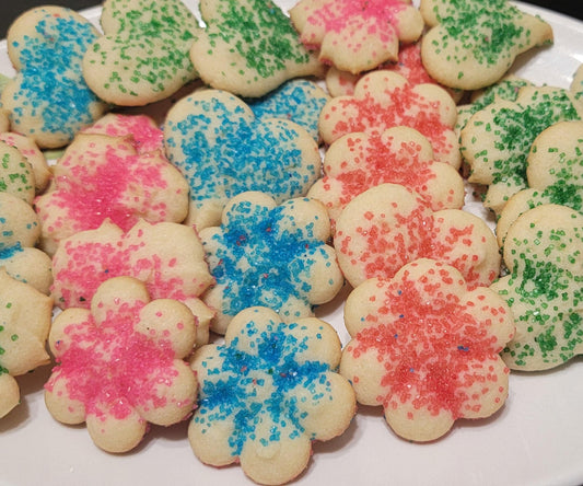 Vanilla Butter Spritz  Cookie Press Cookies